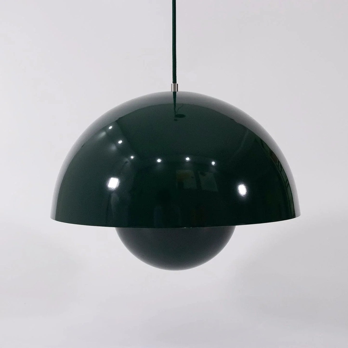 Twin Dome Metal Pendant Light