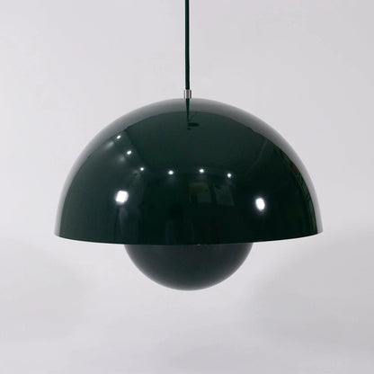 Twin Dome Metal Pendant Light