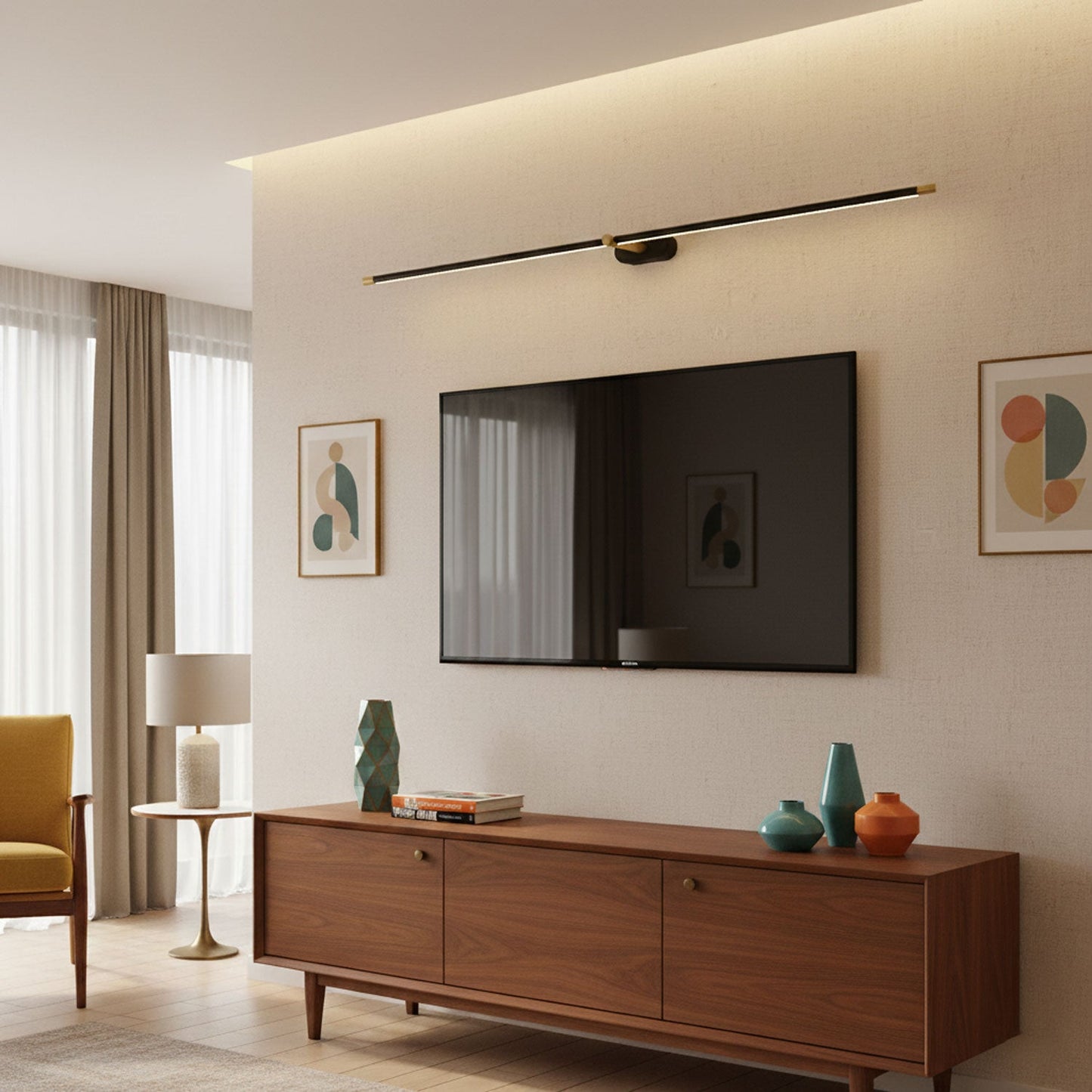 Cordless Linear LED Wall Light