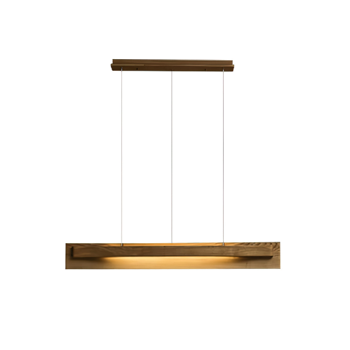 Linear Wood LED Chandelier