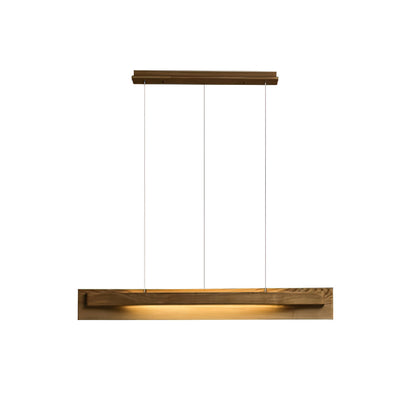 Linear Wood LED Chandelier