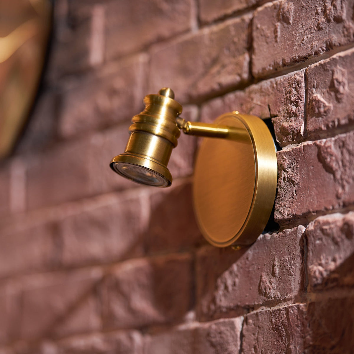 Brass Linear Spotlight Wall Light