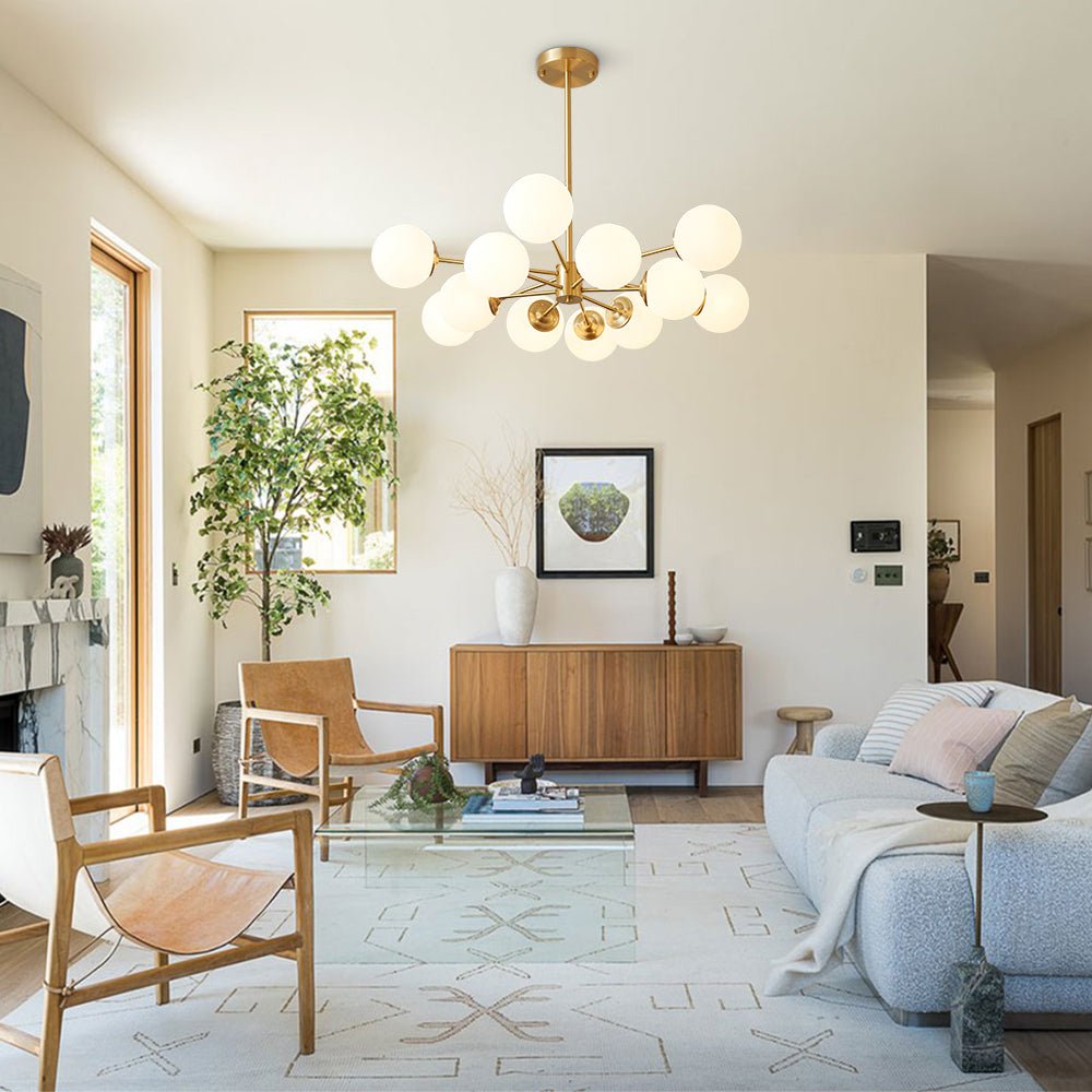 Spunik Opal Sphere Chandelier