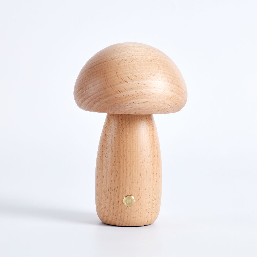 Fungara Scandinavian Wood Table Lamp