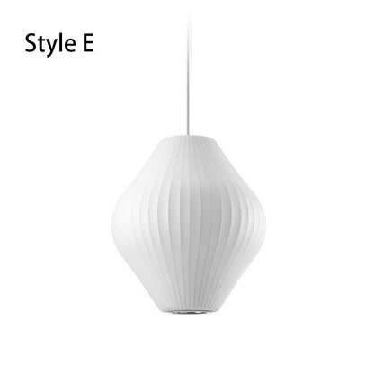 Pleated Silk Fabric Pendant Light