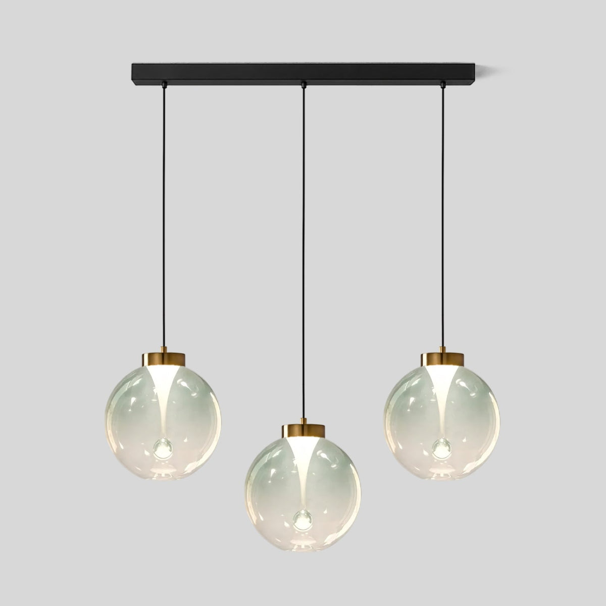 Tinted Glass Globe Pendant Light
