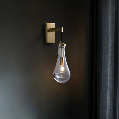 Teardrop Glass Wall Light