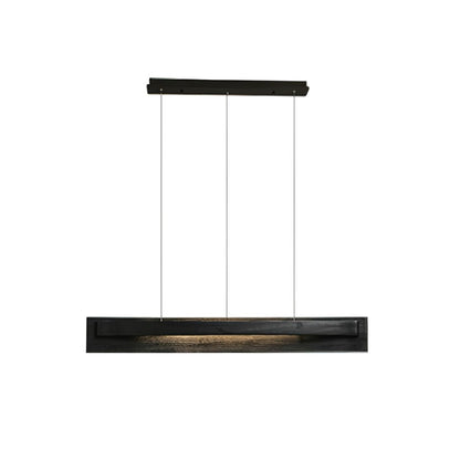 Linear Wood LED Chandelier