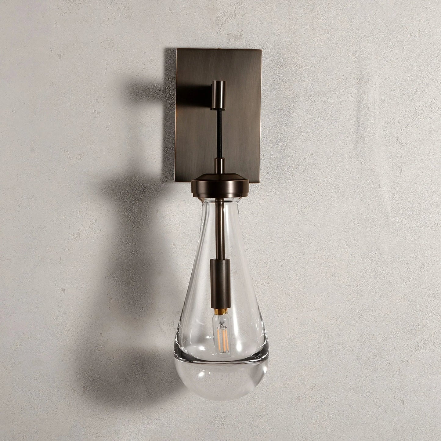 Teardrop Glass Wall Light