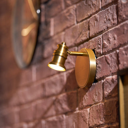 Brass Linear Spotlight Wall Light
