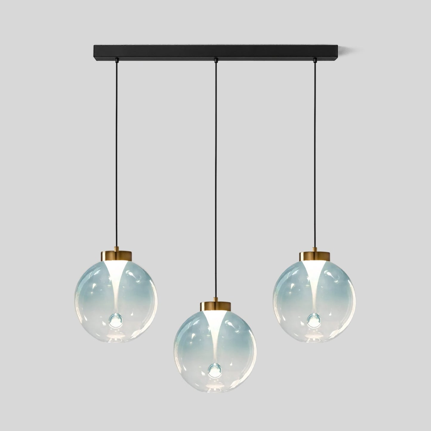 Tinted Glass Globe Pendant Light
