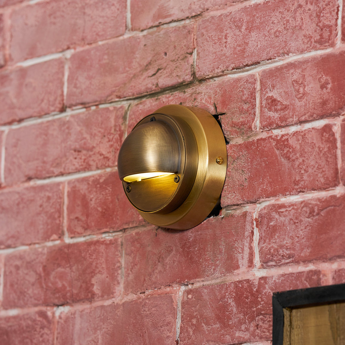 Compact Brass Wall Sconce