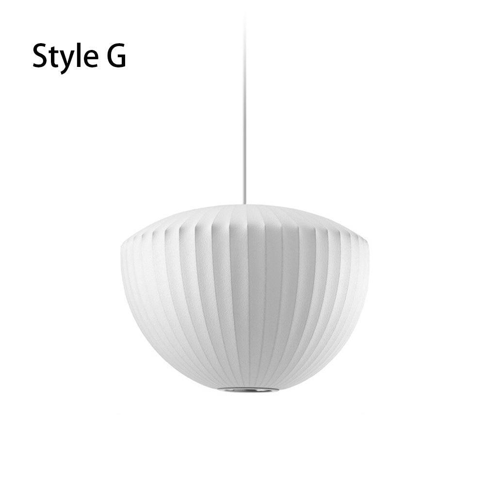 Pleated Silk Fabric Pendant Light