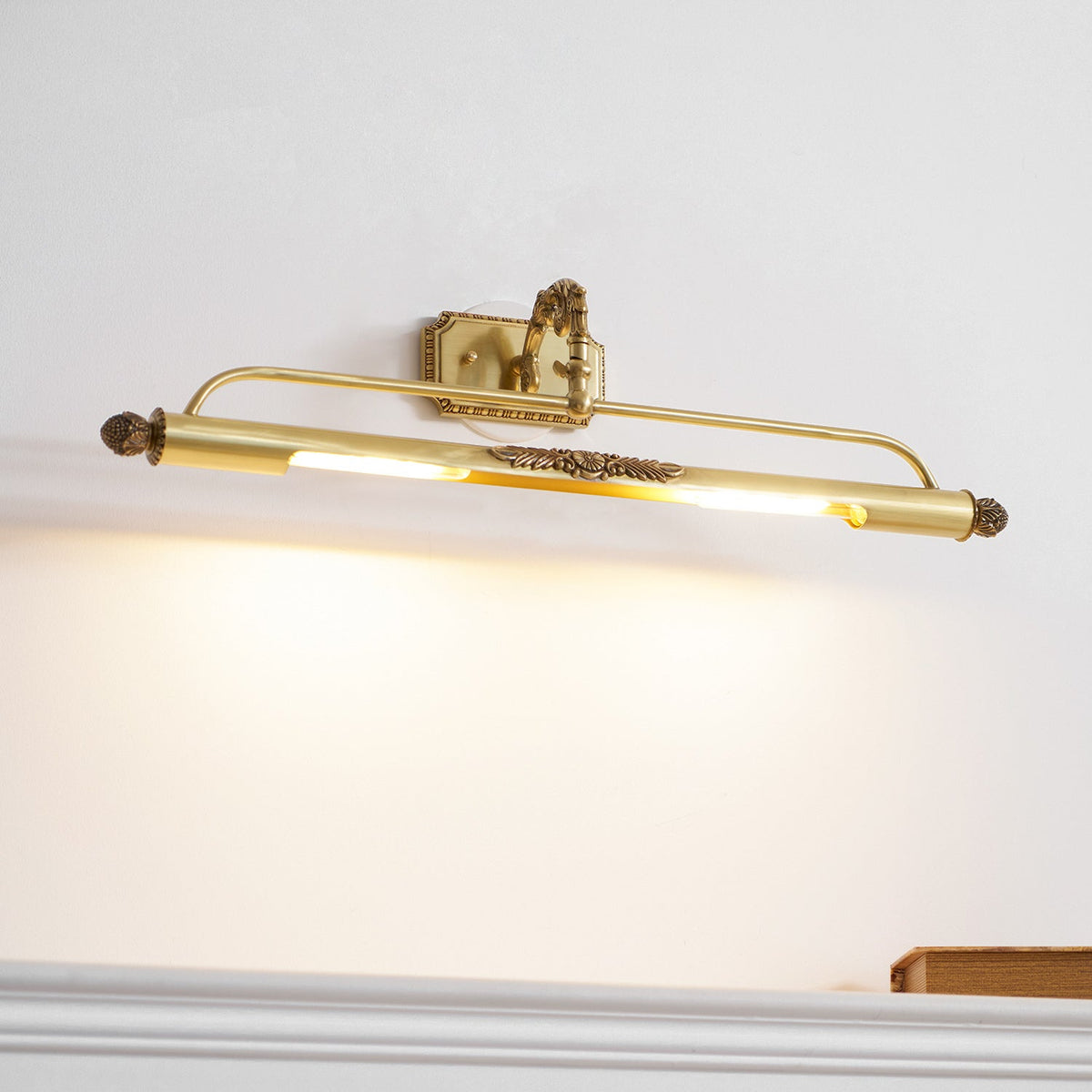 Ornate Brass Picture Wall Light