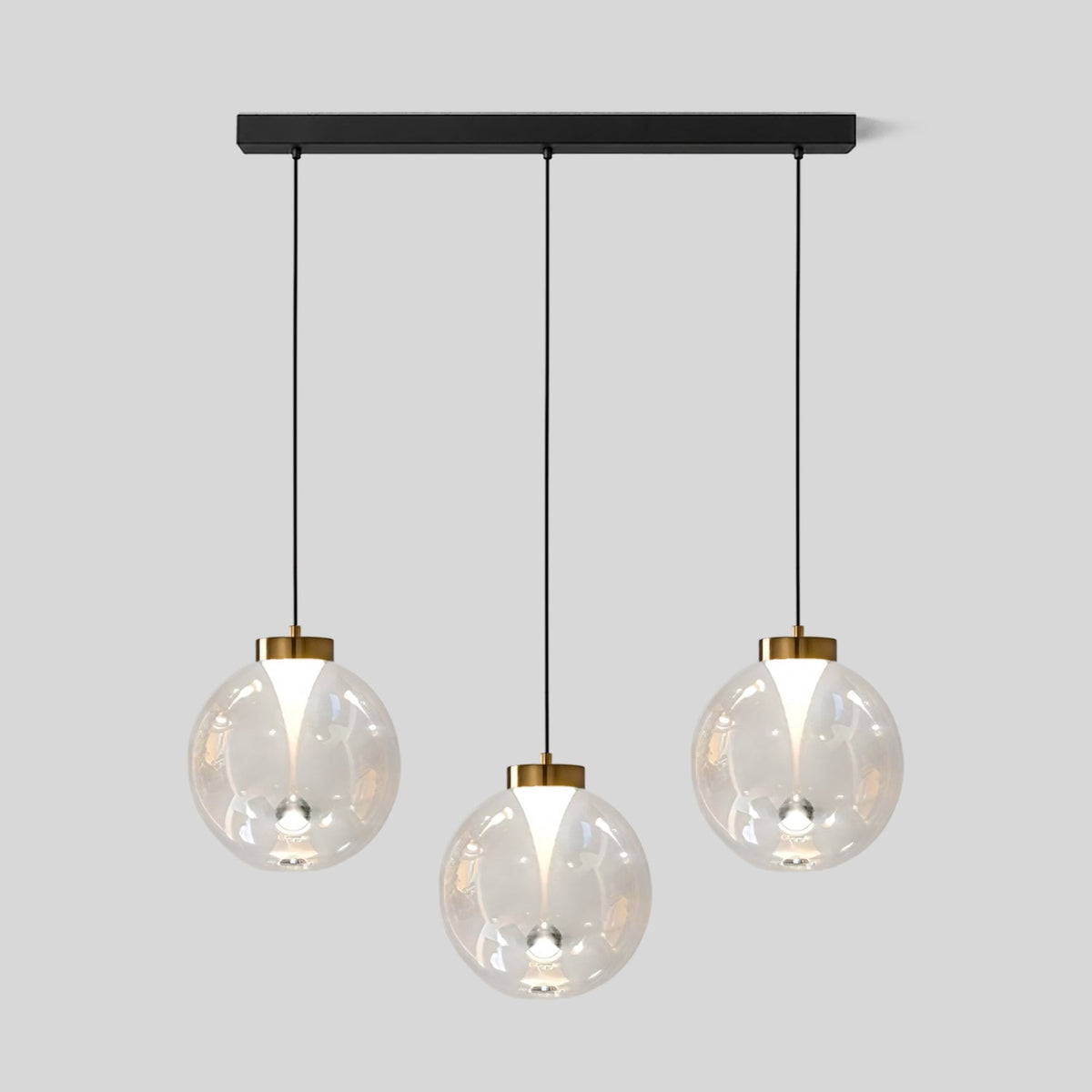 Tinted Glass Globe Pendant Light