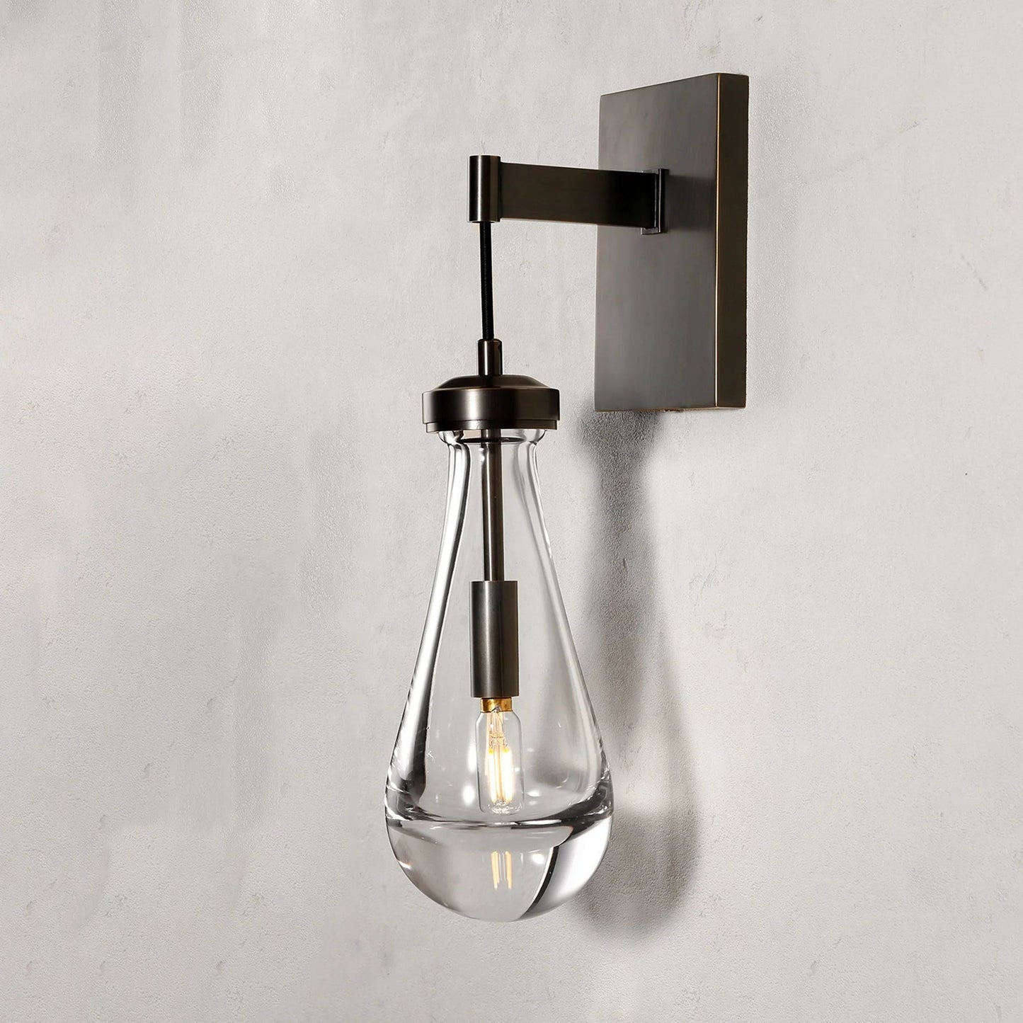 Teardrop Glass Wall Light