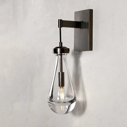 Teardrop Glass Wall Light