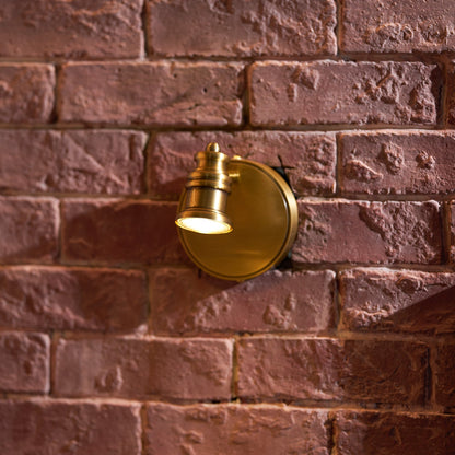 Brass Linear Spotlight Wall Light