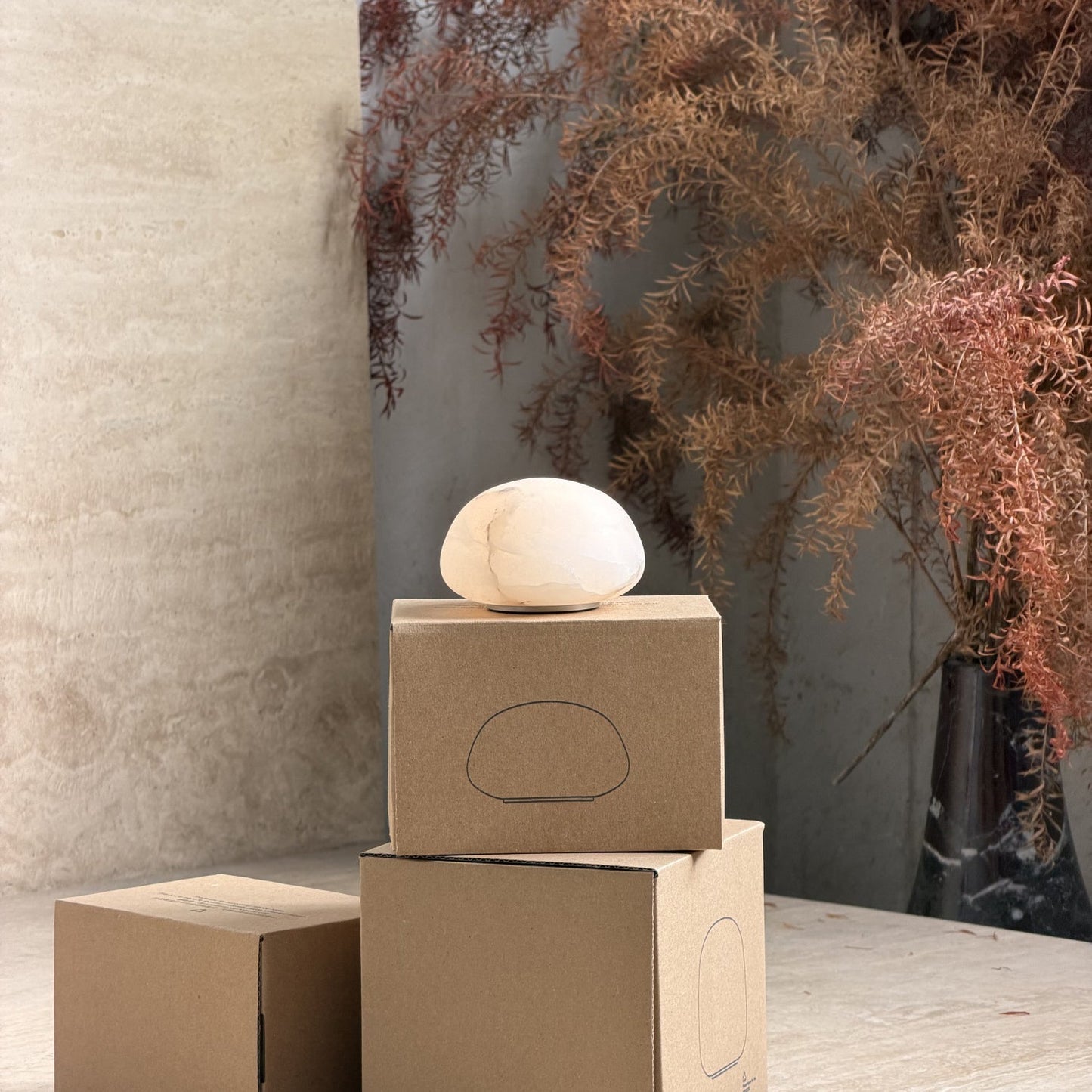 Alabaster Stone Cordless Table Lamp