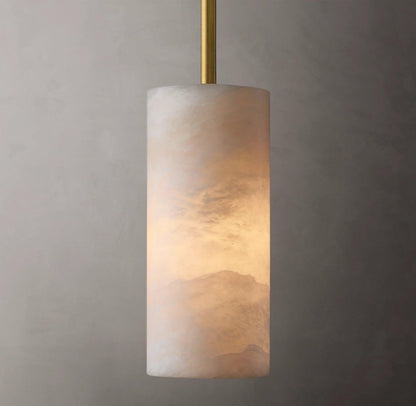 Alabaster Column Pendant Light