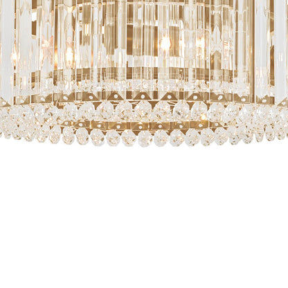 Glam Carved Crystal Ceiling Light