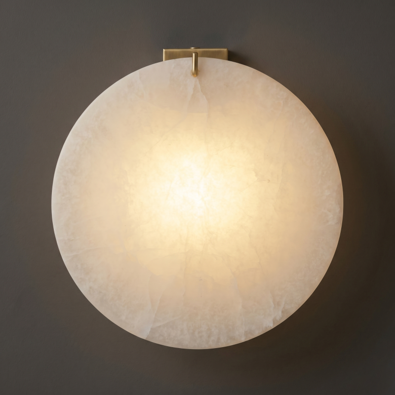Sculptural Alabaster Wall Light