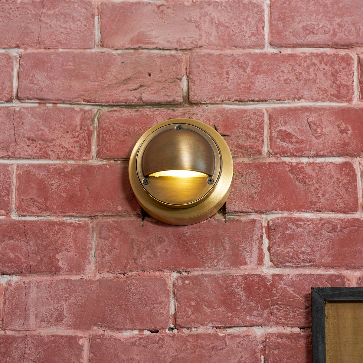 Compact Brass Wall Sconce