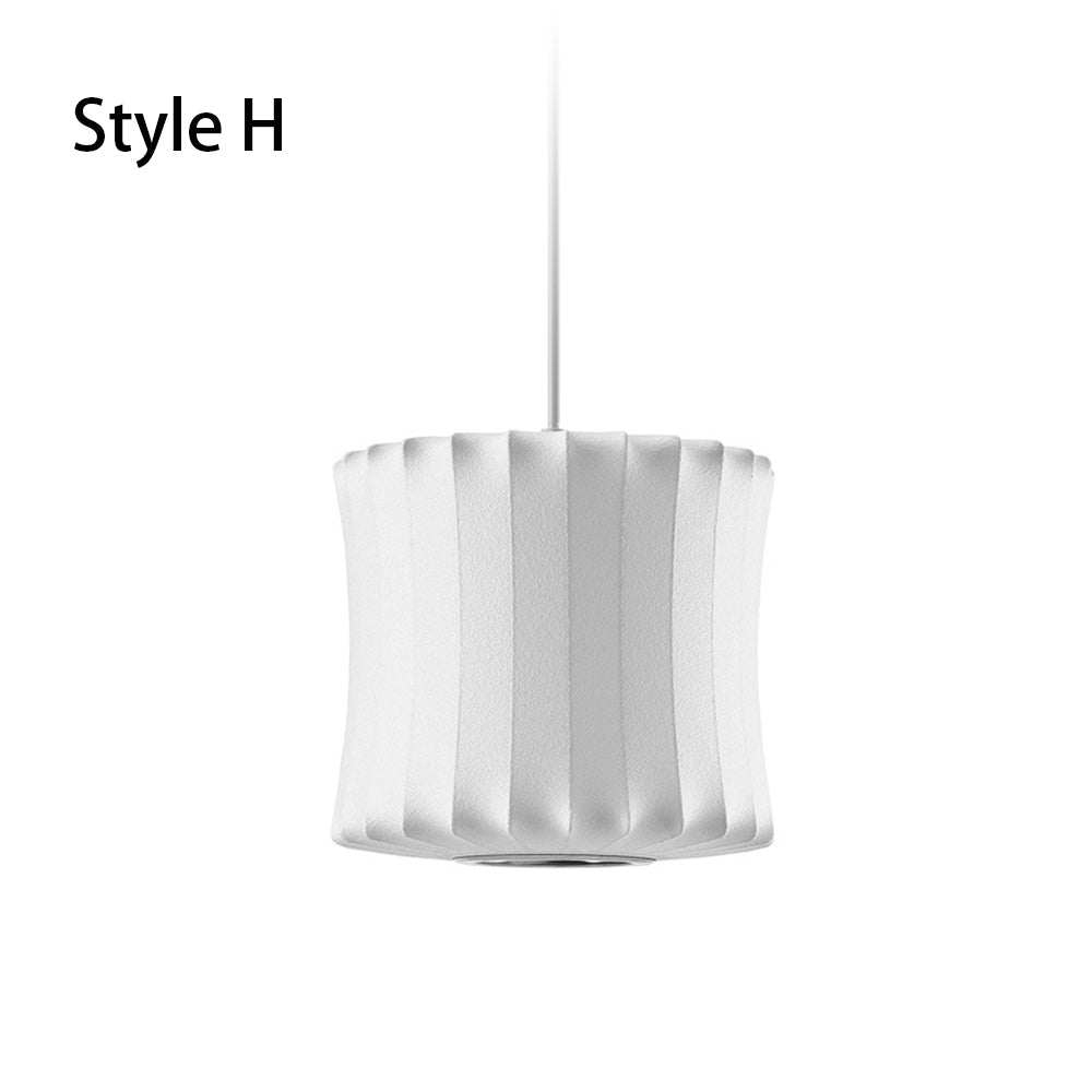 Pleated Silk Fabric Pendant Light