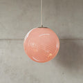 Swirled Glass Globe Pendant Light