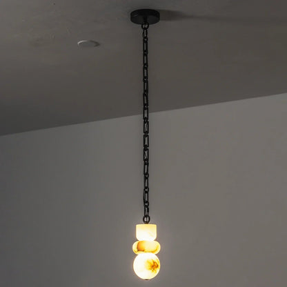 Alabaster Stone Cascade Chandelier