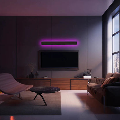 Veldrin Minimalist Slim Black Metal Outdoor Wall Light