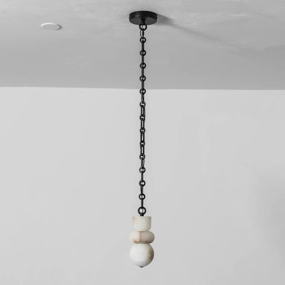 Alabaster Stone Cascade Chandelier