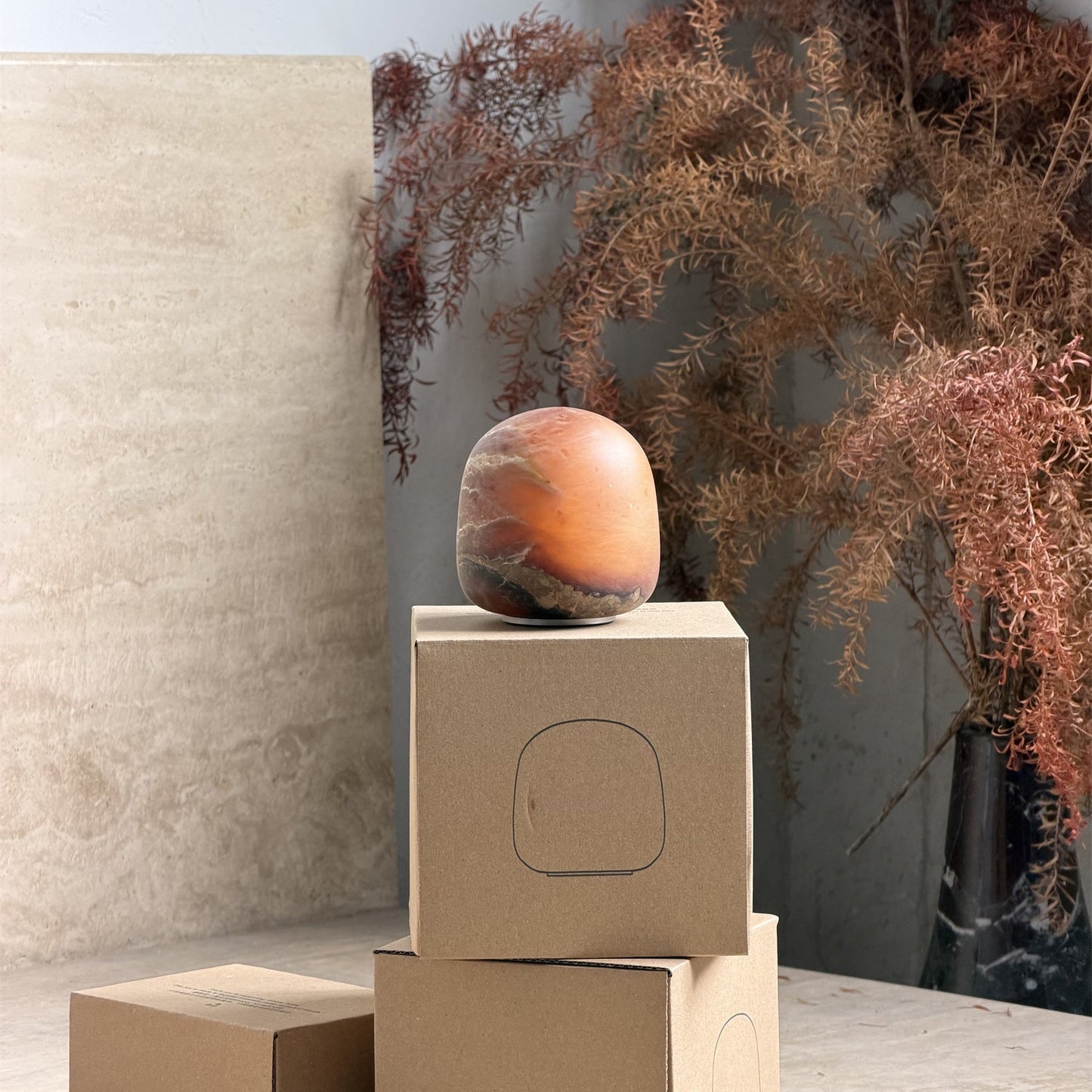 Alabaster Stone Cordless Table Lamp