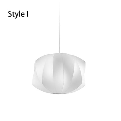 Pleated Silk Fabric Pendant Light