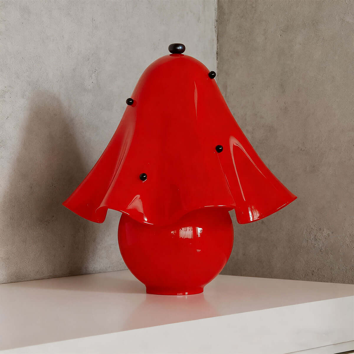 Ruffled Glass Table Lamp
