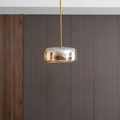 Hand-Blown Glass Dome Pendant Light