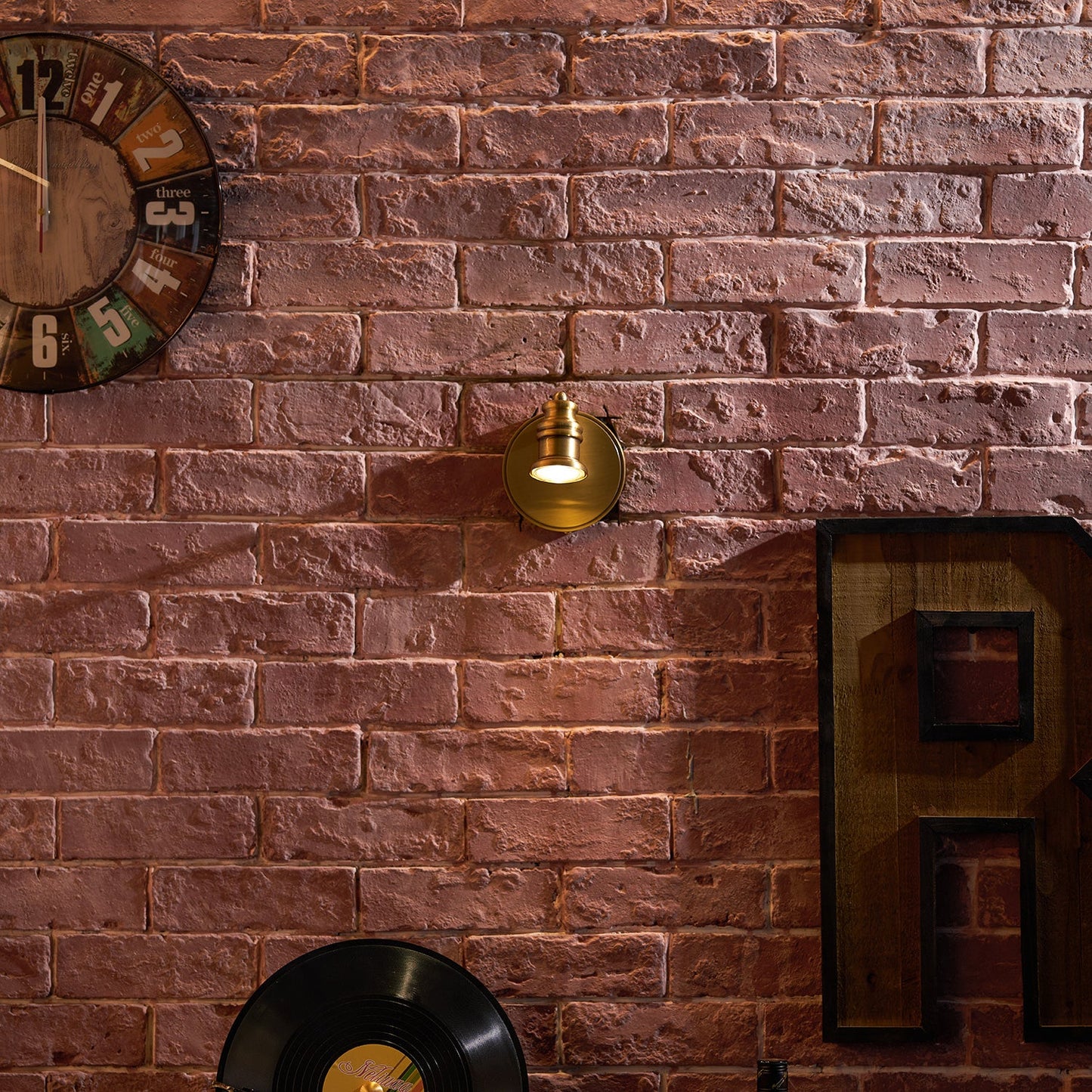Brass Linear Spotlight Wall Light