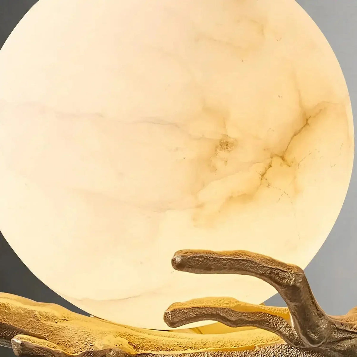 Brass Branch Alabaster Wall Light