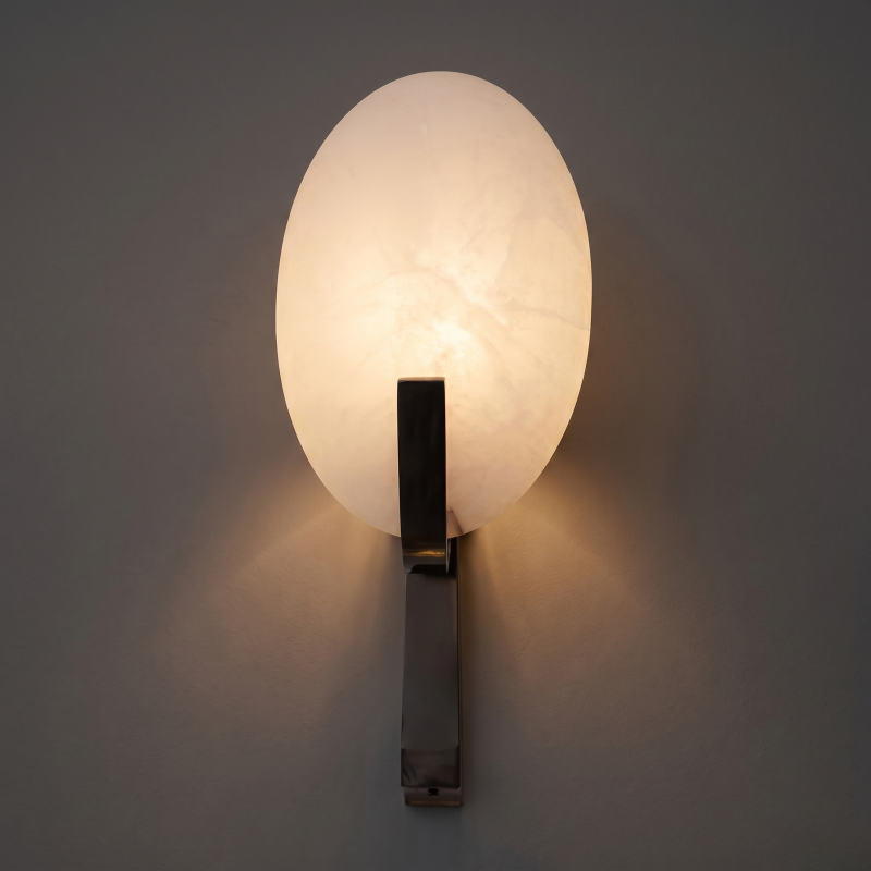 Sculptural Alabaster Wall Light