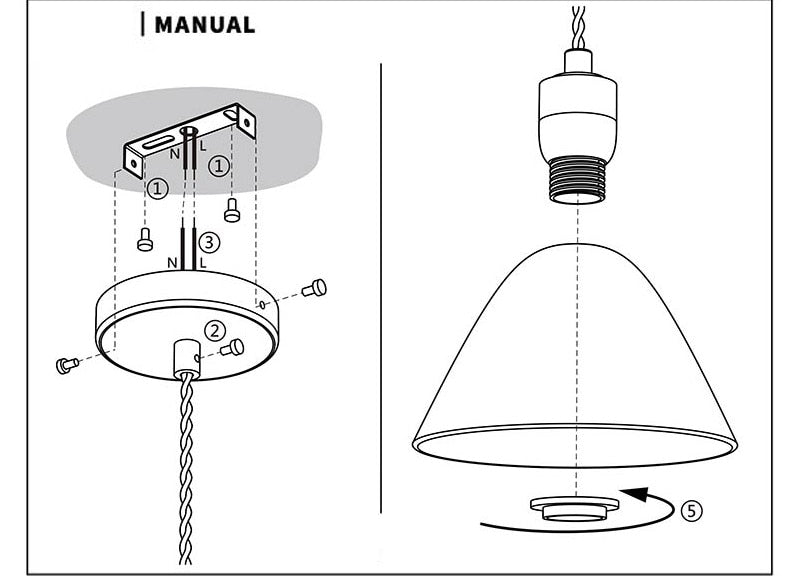 Ribbed Ceramic Copper Pendant Light