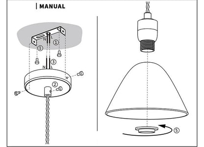 Ribbed Ceramic Copper Pendant Light