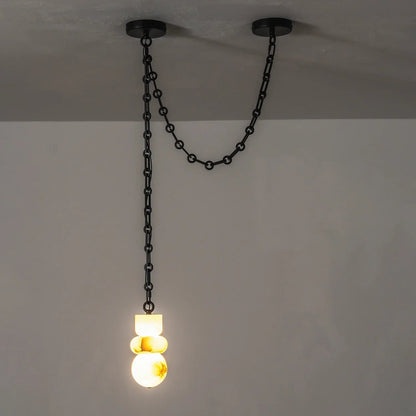 Alabaster Stone Cascade Chandelier