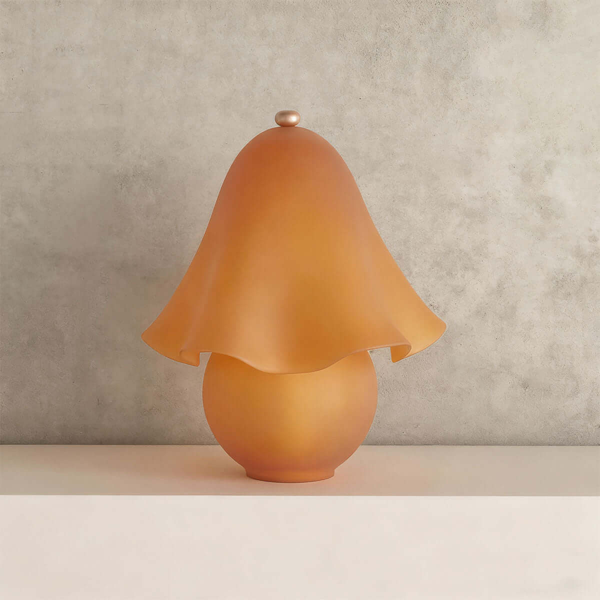 Ruffled Glass Table Lamp