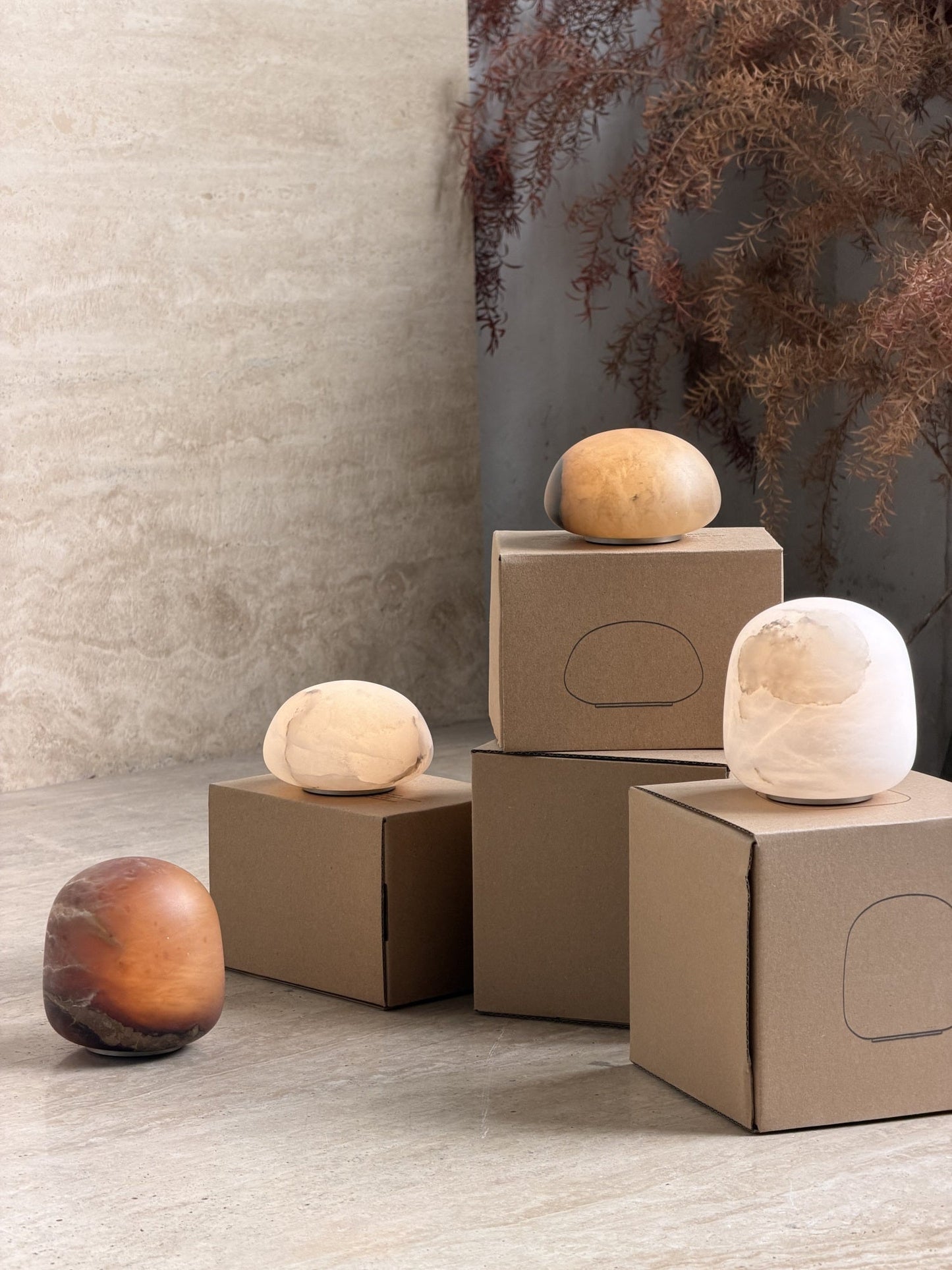 Alabaster Stone Cordless Table Lamp