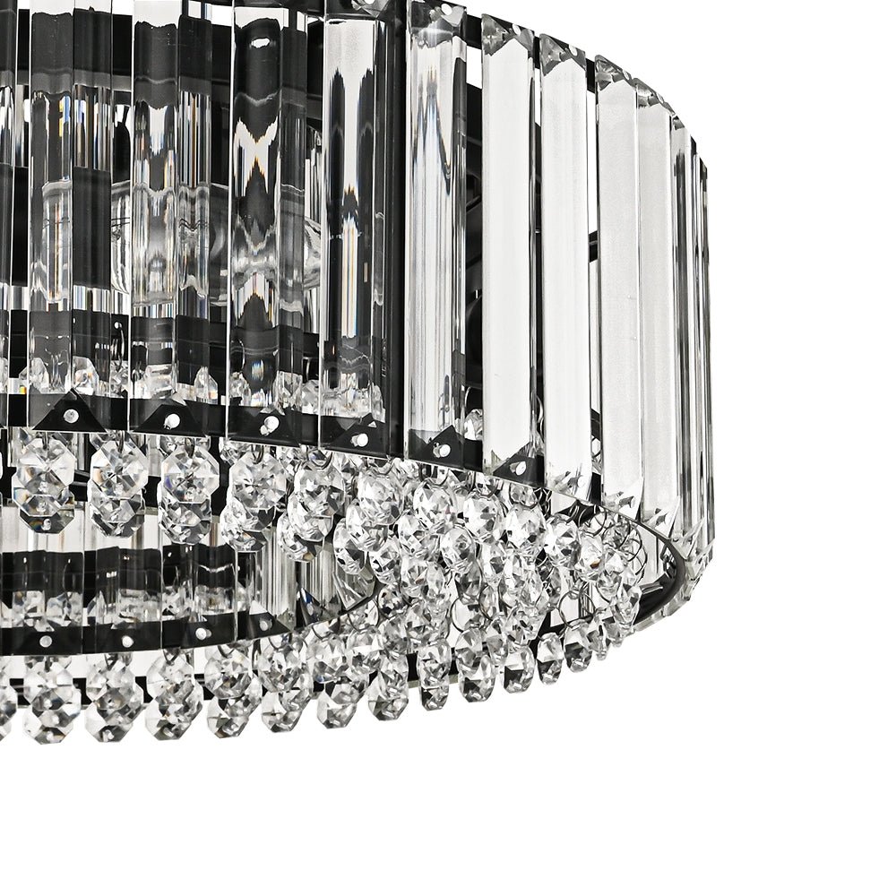 Glam Carved Crystal Ceiling Light