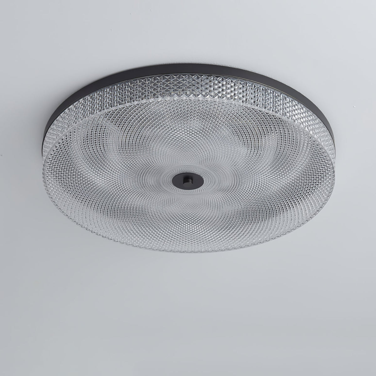 Faceted Acrylic Drum Ceiling Light