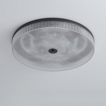 Faceted Acrylic Drum Ceiling Light