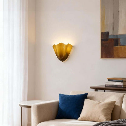 Draped Glass Wall Light