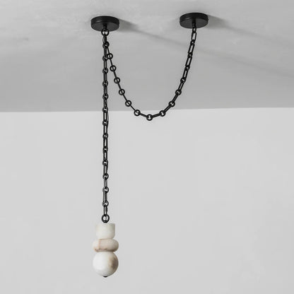 Alabaster Stone Cascade Chandelier