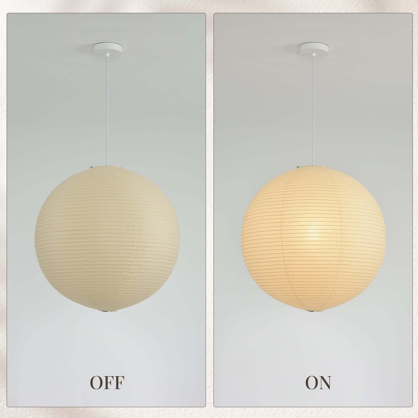 Washi Paper Globe Pendant